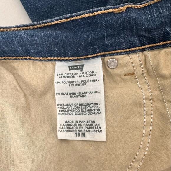 Levis Jeans Perfectly Slimming High Rise Boot Cut 512  Studded Pockets Size 16M - Picture 11 of 15